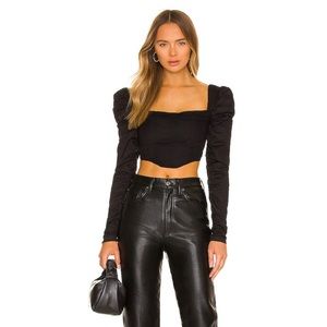 Revolve H:ours Mona top in black